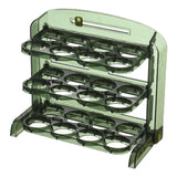 Maxbell Creative overturn Egg Box Three Layers Stackable Organizer Bin for Freezer Green
