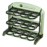 Maxbell Creative overturn Egg Box Three Layers Stackable Organizer Bin for Freezer Green