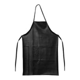 Maxbell PU Leather Waterproof Apron Oil Proof Work Apron for Lab Work Dog Grooming Black