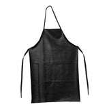 Maxbell PU Leather Waterproof Apron Oil Proof Work Apron for Lab Work Dog Grooming Black