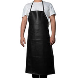 Maxbell PU Leather Waterproof Apron Oil Proof Work Apron for Lab Work Dog Grooming Black