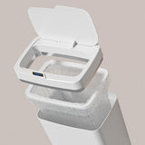 Maxbell Smart Trash Can Touchless Garbage Bin Automatic Trash Bin for Bedroom Office 15L White