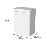 Maxbell Smart Trash Can Touchless Garbage Bin Automatic Trash Bin for Bedroom Office 15L White