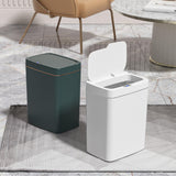 Maxbell Smart Trash Can Touchless Garbage Bin Automatic Trash Bin for Bedroom Office 15L White