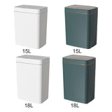 Maxbell Smart Trash Can Touchless Garbage Bin Automatic Trash Bin for Bedroom Office 15L White