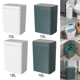 Maxbell Smart Trash Can Touchless Garbage Bin Automatic Trash Bin for Bedroom Office 15L White