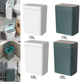 Maxbell Smart Trash Can Touchless Garbage Bin Automatic Trash Bin for Bedroom Office 15L White