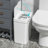 Maxbell Smart Trash Can Touchless Garbage Bin Automatic Trash Bin for Bedroom Office 15L White