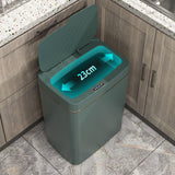 Maxbell Smart Trash Can Touchless Garbage Bin Automatic Trash Bin for Bedroom Office 15L Green