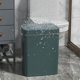 Maxbell Smart Trash Can Touchless Garbage Bin Automatic Trash Bin for Bedroom Office 15L Green