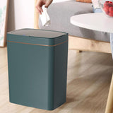 Maxbell Smart Trash Can Touchless Garbage Bin Automatic Trash Bin for Bedroom Office 15L Green