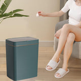 Maxbell Smart Trash Can Touchless Garbage Bin Automatic Trash Bin for Bedroom Office 15L Green