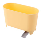 Maxbell Drainable Trash Can Rotate Rubbish Bin for Kitchen Home Table Yellow
