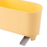 Maxbell Drainable Trash Can Rotate Rubbish Bin for Kitchen Home Table Yellow