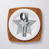 Maxbell 4Pcs Cutlery Holder Tableware Holder for Table Decoration