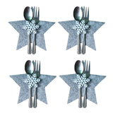 Maxbell 4Pcs Cutlery Holder Tableware Holder for Table Decoration