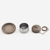 Maxbell Loose Tea Infuser Teacups Accessories Drip Tray with Chain for Flavoring