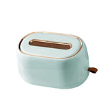 Maxbell Tissue Holder Wall Mount Tissue Dispenser Box for Household Light Green