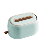 Maxbell Tissue Holder Wall Mount Tissue Dispenser Box for Household Light Green