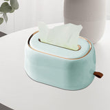 Maxbell Tissue Holder Wall Mount Tissue Dispenser Box for Household Light Green
