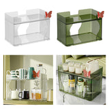 Maxbell Cup Storage Rack Elegant Waterproof Durable for Lipstick Kitchen Green