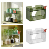 Maxbell Cup Storage Rack Elegant Waterproof Durable for Lipstick Kitchen Green