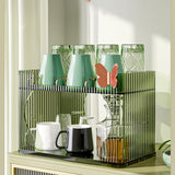 Maxbell Cup Storage Rack Elegant Waterproof Durable for Lipstick Kitchen Green