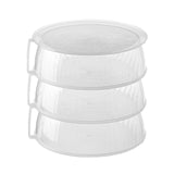 Maxbell Clear Portable Storage Container Box Dust Proof Stackable for Kitchen Home