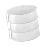 Maxbell Clear Portable Storage Container Box Dust Proof Stackable for Kitchen Home