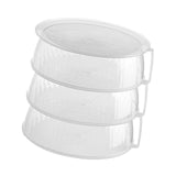 Maxbell Clear Portable Storage Container Box Dust Proof Stackable for Kitchen Home