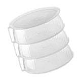 Maxbell Clear Portable Storage Container Box Dust Proof Stackable for Kitchen Home