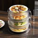 Maxbell Clear Portable Storage Container Box Dust Proof Stackable for Kitchen Home