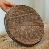 Maxbell Wooden Serving Tray Serving Dishes Decor Bread Tray for Cake Snack Sandwich Large