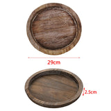 Maxbell Wooden Serving Tray Serving Dishes Decor Bread Tray for Cake Snack Sandwich Large