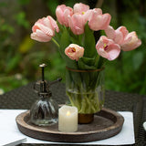 Maxbell Wooden Serving Tray Serving Dishes Decor Bread Tray for Cake Snack Sandwich Large