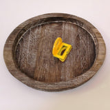 Maxbell Wooden Serving Tray Serving Dishes Decor Bread Tray for Cake Snack Sandwich Large