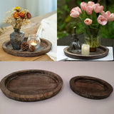 Maxbell Wooden Serving Tray Serving Dishes Decor Bread Tray for Cake Snack Sandwich Small