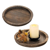 Maxbell Wooden Serving Tray Serving Dishes Decor Bread Tray for Cake Snack Sandwich Small