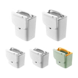 Maxbell Kitchen Waste Compost Bin with Lid Portable Multifunction for Home Bathroom 9L White pole