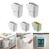 Maxbell Kitchen Waste Compost Bin with Lid Portable Multifunction for Home Bathroom 9L White pole