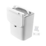 Maxbell Kitchen Waste Compost Bin with Lid Portable Multifunction for Home Bathroom 9L White pole