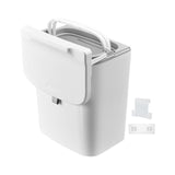 Maxbell Kitchen Waste Compost Bin with Lid Portable Multifunction for Home Bathroom 9L White pole