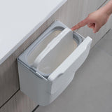 Maxbell Kitchen Waste Compost Bin with Lid Portable Multifunction for Home Bathroom 7L White pole