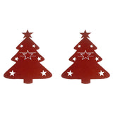 Maxbell 4x Christmas Cutlery Bag Pocket Tableware Forks Pockets Bags for Supplies
