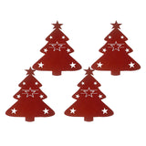 Maxbell 4x Christmas Cutlery Bag Pocket Tableware Forks Pockets Bags for Supplies