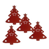 Maxbell 4x Christmas Cutlery Bag Pocket Tableware Forks Pockets Bags for Supplies