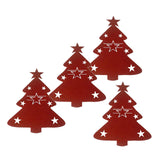 Maxbell 4x Christmas Cutlery Bag Pocket Tableware Forks Pockets Bags for Supplies