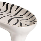 Maxbell Decorative Storage Tray Leopard zebra Ceramic Ice for Decor Triangle plate