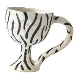 Maxbell Decorative Storage Tray Leopard zebra Ceramic Ice for Decor Goblet Mug