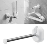 Maxbell Rotating Towel Hook Rod Rotatable Stainless Steel Multifunctional Wall Mount